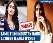 There are now reports that the actress has been barred from working in the Tamil film industry. Yes, you heard that correctly! A Tamil producer has filed a complaint alleging that the actress received advance payment for a project but did not participate in the filming process. &#60;br/&#62;She is the subject of a complaint alleging that she received advance money for a project but failed to fulfill her agreement and did not work on the film. &#60;br/&#62; &#60;br/&#62;#IleanaDcruz #Kollywood #Banned