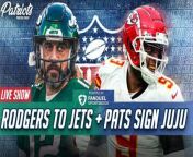 CLNS Media&#39;s Taylor Kyles and John Zannis go LIVE to discuss Wide Receivers that the Patriots can target via trade, as well as the big news concerning Aaron Rodgers and the New York Jets!&#60;br/&#62;&#60;br/&#62;This is brought to you by FanDuel, the exclusive wagering partner of the CLNS Media Network. New customers in Mass can get in on the action with &#36;200 in Bonus Bets – guaranteed! - when you place your first &#36;5 bet. Just sign up at https://FanDuel.com/BOSTON!&#60;br/&#62;&#60;br/&#62;21+ and present in MA. First online real money wager only. &#36;10 first deposit required. Bonus issued as nonwithdrawable Bonus Bets that expires in 14 days. Restrictions apply. See terms at sportsbook.fanduel.com. Gambling Problem? Hope is here. Gamblinghelplinema.org or call (800)-327-5050 for 24/7 support.