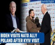United States President Joe Biden arrived in Poland Monday evening after making a surprise visit to Kyiv earlier in a show of solidarity with Ukraine just days before the completion of one-year anniversary of Russia&#39;s invasion of Ukraine. &#60;br/&#62; &#60;br/&#62;#JoeBiden #Poland #Ukraine