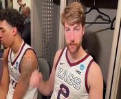 Gonzaga star Drew Timme reacts to controversial foul call vs. UConn
