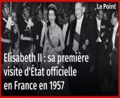 Du 26 au 28 mars, le roi Charles III effectue en France sa première visite officielle à l&#39;étranger depuis son accession au trône le 9 septembre 2022. Sa mère, Elizabeth II, avait effectué cinq visites d&#39;État – en 1957, 1972, 1992, 2004 et 2014 – dans l&#39;Hexagone, le pays européen où elle s&#39;était rendue le plus souvent, en voyage d&#39;État ou lors de séjours privés.&#60;br/&#62;&#60;br/&#62;Retour sur la première tournée protocolaire de la reine défunte, francophile et francophone, sur notre sol.&#60;br/&#62;&#60;br/&#62;Suivez nous sur :&#60;br/&#62;- Youtube : https://www.youtube.com/c/lepoint/&#60;br/&#62;- Facebook : https://www.facebook.com/lepoint.fr/&#60;br/&#62;- Twitter : https://twitter.com/LePoint&#60;br/&#62;- Instagram : https://www.instagram.com/lepointfr&#60;br/&#62;- Tik Tok : https://www.tiktok.com/@lepointfr&#60;br/&#62;- LinkedIn : https://www.linkedin.com/company/le-point/posts/&#60;br/&#62;- www.lepoint.fr